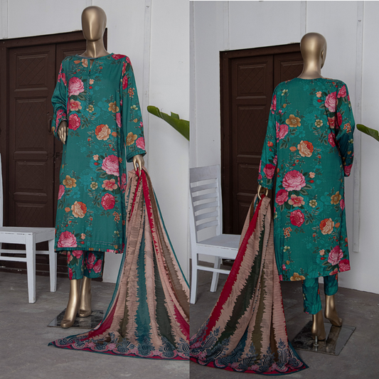 HZ LINEN WINTRY I DIGITAL PRINTED COLLECTION I 3 PIECE UNSTITCHED I SHOP NOW