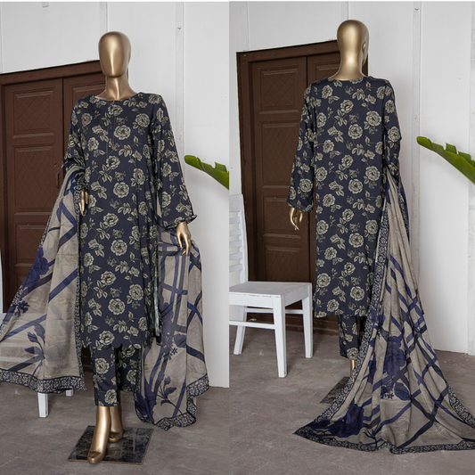 HZ LINEN WINTRY I DIGITAL PRINTED COLLECTION I 3 PIECE UNSTITCHED I SHOP NOW